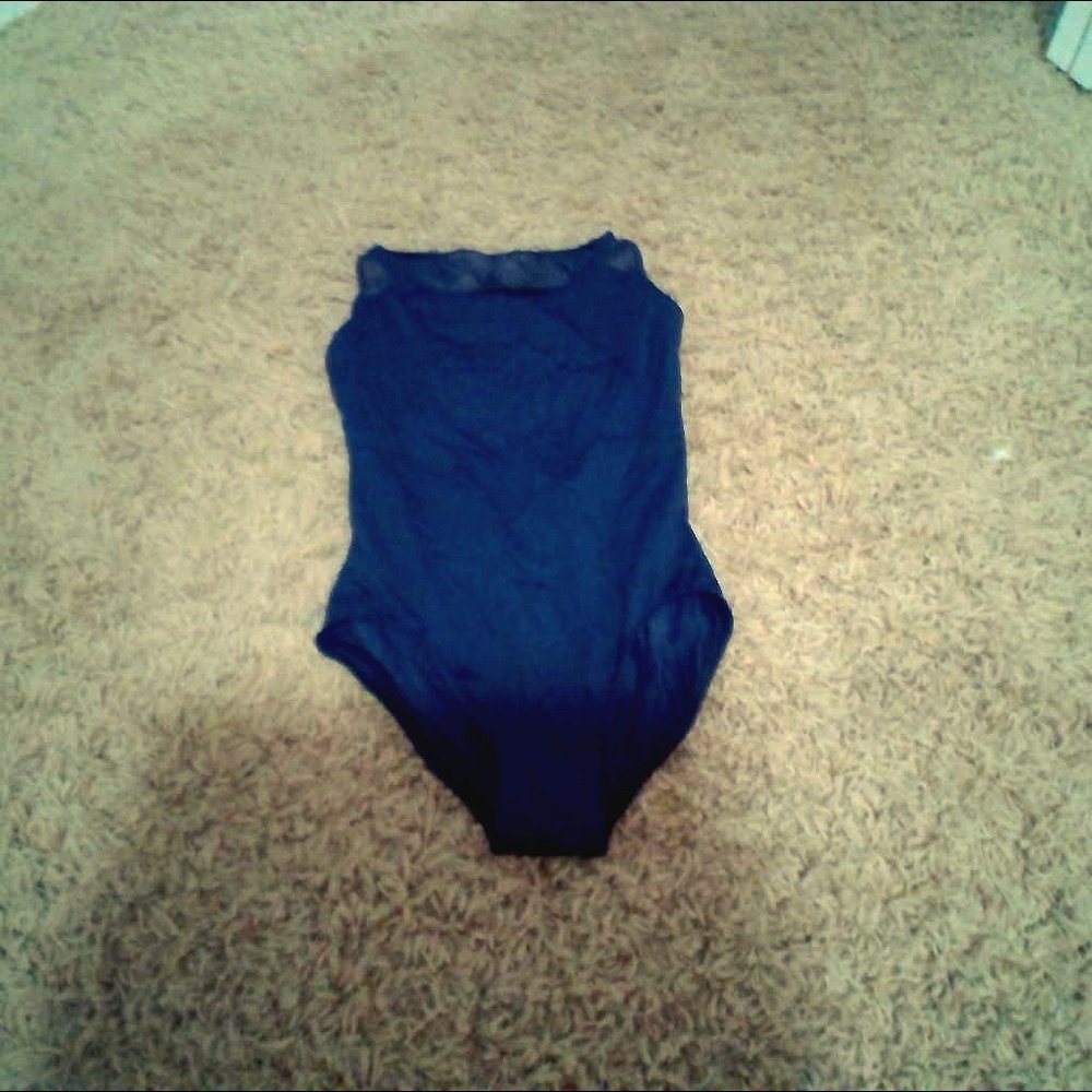 Blue Detailed Leotard